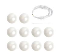 10 Uds Colgantes de Perlas Ajustables, Accesorios de Perlas Flexibles, Ideales para Despedidas de Soltera y Decoraciones temáticas, Colgantes Falsos