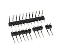 10 Uds. Conector de pines de cobre de placa PCB de ángulo recto de una sola de 2,54mm conector macho de 1x3/4/10/12/15/40 pines(1x3P)