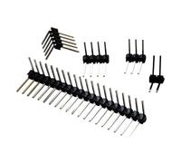 10 Uds. Conector macho de una sola fila de ángulo recto de 2,54mm R/A conector de placa PCB separable 1 * 3/4/5/6/8/10/12/15/20/40 Pin(1x3P (10Pcs))