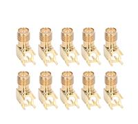 10 Uds Conector RF de 4 Pines Doblado 90 Grados SMa Conector RF Adaptador Cable Coaxial Accesorios de Audio Y Vídeo