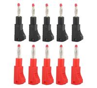 10 Uds. Conectores Tipo Banana de 4mm con Vaina Retráctil Conector Tipo Banana de Latón Chapado en Oro para Cable de Altavoz