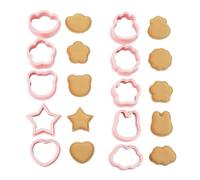 10 Uds Cortador de galletas con patrón de dibujos animados de, herramienta de decoración para hornear, moldes para galletas, moldes para cortar frutas y verduras, fondant, fiesta de galletas