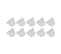 10 Uds. Cúpulas para Audífonos, 12mm/0,5 Pulgadas, Doble Capa de Silicona Suave, Lavable, Extraíble, Antiestático para Accesorios de Sonido Auditivo(Blanco)
