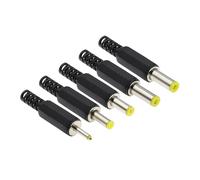 10 Uds DC Enchufe Adaptador de Corriente 5,5 * 2,1mm DC Conector de Clavija línea de Soldadura Enchufe Macho 5,5x2,5 4,8 1,7 1,35 0,7 MM(10pcs 3.5x1.0mm)