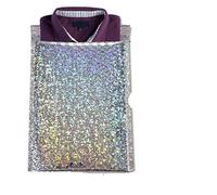 10 Uds. De embalaje de regalo metálico con burbujas, Glamour, coloridos tonos plateados, cojín de aluminio, sobres acolchados de envío-23x30cm