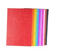 10 Uds. De Espuma Adhesivo Brillante 2mm Espesor Artesanía Colorida Para Proyectos Manualidades Escolares Y Decoración Del Hogar Esponja Colores Surtidos
