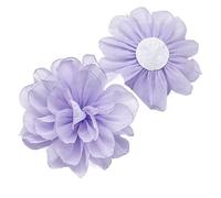 10 Uds. De flores rosas de tela de gasa hechas a mano de 10CM, flores de seda for accesorios for el cabello DIY, broches for vestido de boda, decoración(Color 24)
