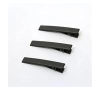 10 Uds. De horquilla de cocodrilo de una sola punta de Metal, accesorios de ajuste de dientes for fabricación de joyería DIY, pinzas for el cabello for mujer, 20/32/40/55/65/80mm(Black 10pcs,40mm)