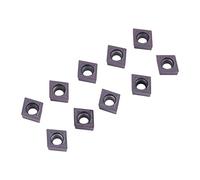 10 Uds. de Insertos de Puntas de Carburo CNC, Herramienta de Torneado de Torno Cortador con Caja para Acero, Acabado de Acero Inoxidable, Semiacabado Y Mecanizado en Bruto