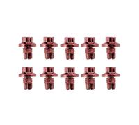 10 Uds. De remaches con puntas doradas for coche, reemplazo de labio rueda, decoraciones universales(For Orange)