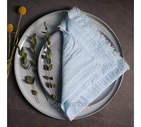 10 Uds. De servilletas de Gasa de algodón de 41cm, servilletas de Muselina, paños de Cocina, Cena, estopilla Retro, decoración de Mesa rústica para Fiesta de Boda, 16 Pulgadas