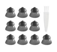 10 Uds. De Tímpano Para Audífono Y 1 Pieza De Cepillo, Tapones Para Los Oídos De Silicona, Accesorios Para Audífonos, Tapones Para Los Oídos De Repuesto