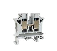 10 Uds. Din Rail UK Series 2,5/3/5/6/10/16N bloque de terminales Conductor de cable conector Universal tira de conexión de tornillo UK2.5(UK-10N)