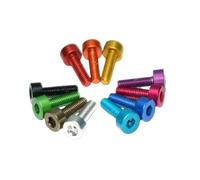 10 Uds din912 tornillo de cabeza de aluminio M3 M4 M5 M6 * 6/8/10/12/16/20/25 tornillo con cabeza hexagonal de aluminio colorido(Pink,M6 x 25)