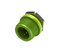 10 Uds EC 3 núcleos impermeable IP68 fuente de alimentación exterior 10A 15A M20 conector eléctrico de aviación de 3 pines macho hembra enchufe panel jack(EC03681-1124-BF 15A)