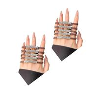 10 Uds Elástico para, cómodo y elástico, soporte para para coleta, moño, diamantes de imitación brillantes, accesorios para la cabeza, soporte para coleta de