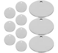 10 uds etiquetas acero inoxidable para estampado y