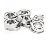 10 Uds F6203ZZ rodamiento de brida 17x40x12mm rodamientos de bolas con brida de ranura profunda de doble blindaje F6203-2Z F6203Z Cojinete industrial
