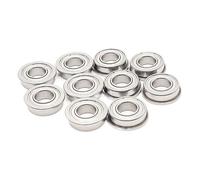 10 Uds F634ZZ/F635ZZ/F636ZZ/F63800ZZ rodamiento de brida miniatura P5 rodamientos de bolas con bridas de alta velocidad Cojinete industrial(F634ZZ P5)