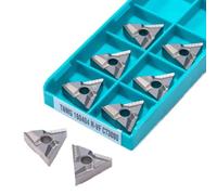 10 Uds Fresa De Extremo Inserto TNMG 160404R TNMG160408R TNMG160404L CNC Torno Herramienta Metal Dureza Hoja Carburo Herramienta de Torno(TNMG160404R CT3000)