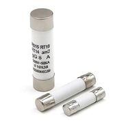10 Uds Fusible de cerámica 5x20mm 6x30mm 10x38mm fusibles tubo soplado rápido 250/500V 0,5 1 2 3 4 6 8 15 16 20 32A AMP(10pcs-5 X 20mm 250v,8 A)