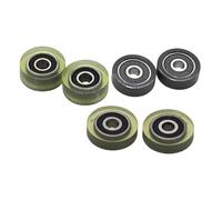 10 Uds guía de cajón de tipo plano TPU PYC suave 625RS rodamiento de bolas máquina de bordado rueda de rodillo 5 * 22 * 5mm 0522T 20/22/25(PU 5-20-5 T)