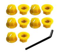 10 Uds Guitarra Pedal Interruptor Botones Protección Tapas Para Guitarra Efecto Plástico Pedal Botones Efecto Pie Tapas