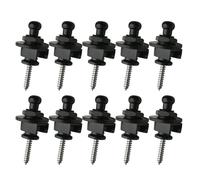 10 Uds Guitarra Strap Lock Botones Metal End Pin Seguridad Straplocks Cinturón Hebilla Retainer para Guitarra Bajo Ukeleles