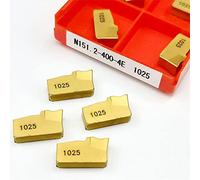 10 Uds. Herramienta de aleación dura de inserción de carburo de torno cortador 10 Uds N151.2-400-4E 1025 1125 herramienta CNC de torneado externo Original torneado de aleación(N151.2-400-4E 1125)