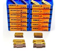 10 Uds herramienta de torneado MGMN150-G MGMN200 MGMN250-M MGMN300 MGMN400 MGMN500 NC3020 inserto de carburo MGMN cortador de torno de hoja de ranurado exterior(MGMN500,NC3020)