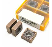 10 Uds. Herramienta De Torno CNC Torneado Cilíndrico Metal Con Inserción Carburo Herramienta de Torno(SNMG120404 KT15)