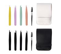 10 Uds Herramienta Para Cejas Herramienta Para Pestañas Pinzas De Acero Inoxidable Pinzas Portátiles Accesorios De Belleza