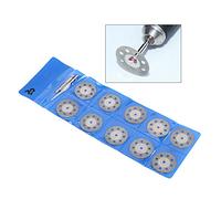 10 Uds Herramienta Rotativa 30mm 8 Agujeros Hojas de Sierra Circular de Diamante Discos de Rueda de Corte 2 Mandril