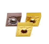 10 Uds Hoja De Carburo Herramienta Interna Dureza CNMG 120404 120408 Cortador Fresado Extremo Herramienta de Torno(CNMG120408 DS6010)