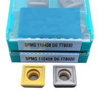 10 Uds Inserto De Carburo Herramienta Torneado Cortador Torno Herramienta de Torno(SPMG110408 DG TT9030)