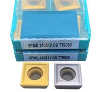 10 Uds Inserto De Carburo Herramienta Torneado Cortador Torno Herramienta de Torno(SPMG140512 DG TT9030)