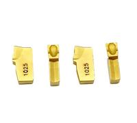 10 Uds Inserto De Carburo Hoja Ranurada Cortador Ranura Un Solo Cabezal Herramienta Corte Torno CNC Torneado Herramienta de Torno(N151.2-400-4E 1025)