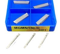 10 Uds Insertos De Carburo Cuchillas Corte Y Ranurado Metal Para Aluminio Herramienta de Torno(MGMN150-G H01)