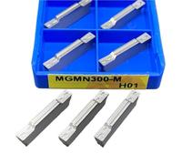 10 Uds Insertos De Carburo Cuchillas Corte Y Ranurado Metal Para Aluminio Herramienta de Torno(MGMN300-M H01)