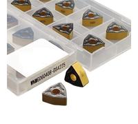 10 Uds Insertos De Carburo Se Pueden Indexar Herramientas Torneado Interno Torno CNC WNMG060408 WNMG Cortador Herramienta de Torno(WNMG060408-DS 4225)