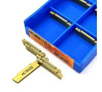 10 Uds. Insertos de torneado de carburo de corte MGMN150 G NC3030 de 1,5mm for hoja de corte MGEHR/MGIV R for procesamiento de acero inoxidable(MGMN150 G NC3020)