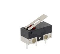 10 Uds interruptor de límite interruptor de botón momentáneo 1A 125V AC interruptor de ratón 3 pines mango largo palanca con rodillo brazo SPDT 12X6X6MM(Sessile)