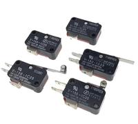 10 Uds interruptor de límite Micro duradero V-156-1C25 rodillo de bisagra larga acción rápida SPDT momentáneo