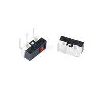 10 Uds interruptor de límite NO NC 3 pines terminales PCB SPDT 1A 125V palanca arco rodillo microinterruptores acción rápida(Left bend)