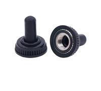 10 Uds. Interruptores de 6mm interruptor palanca unipolar doble tiro tapa impermeable ON-OFF-ON 6A(Cap)