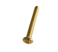 10 Uds ISO7380 M2 .5 M3 M4 M5 chapado en titanio oro cabeza de botón hexagonal tornillo alta resistencia a la tracción grado 12,9 perno Allen(M4x8mm)