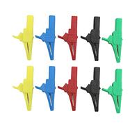 10 Uds J.60039 Clip de prueba de potencia abrazadera de prueba de tipo de seguridad profesional con conector de 4mm para instrumentos electrónicos