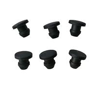 10 Uds. Junta a presión 2,5/3/3, 5/4mm tapón de Sellado Tapas de Orificio de Goma de Silicona Tapa de tapón Tipo T sólida Tapa de Extremo Ciego (Color : Black, Size : 3.5mm)