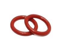 10 Uds Junta Tórica De Silicona CS2mm Anillos Rojos OD 5-80mm Juntas Y Arandela(OD 27mm)
