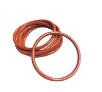 10 Uds. Junta tórica de silicona roja OD5mm-90mm de espesor CS2mm 2,4mm juntas de arandela de anillo impermeables y resistentes al calor(OD 37MM_CS 2.4MM)